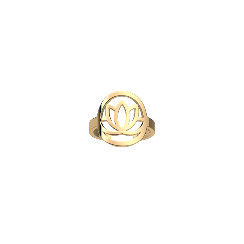 Les Georgettes Bague Lotus Ronde, Collection Les Essentielles - Taille M