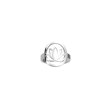Les Georgettes Bague Lotus Ronde, Collection Les Essentielles - Taille M