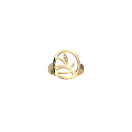 Les Georgettes Bague ronde Arbre De Vie, Collection Les Précieuses - Taille 54