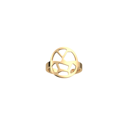 Les Georgettes Bague ronde Girafe, Collection Les Essentielles - Taille M