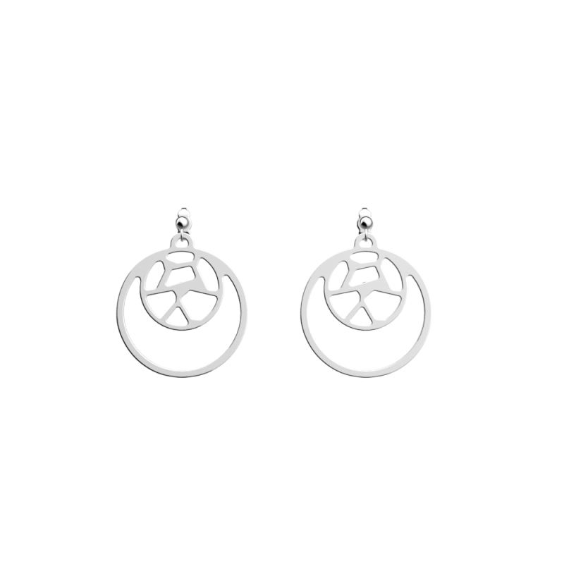 Les Georgettes Boucles d'oreilles Girafe, Collection Les Essentielles - Taille 16/25 mm