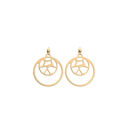 Les Georgettes Boucles d'oreilles Girafe, Collection Les Essentielles - Taille 16/25 mm