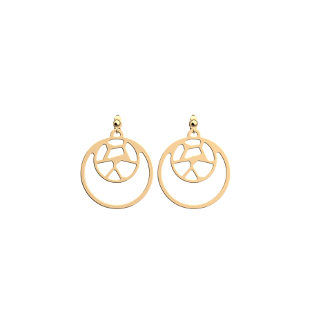 Les Georgettes Boucles d'oreilles Girafe, Collection Les Essentielles - Taille 16/25 mm