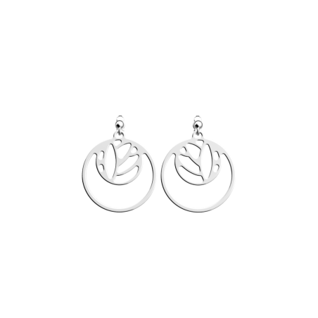 Les Georgettes Boucles d'Oreilles Lotus, Collection Les Essentielles - Taille 16/25 mm