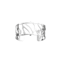 Les Georgettes Bracelet manchette Tigre, Collection Les Essentielles - Taille 25 mm Les Georgettes Bracelet manchette Tigre, Collection Les Essentielles - Taille 25 mm