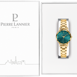 PIERRE LANNIER MULTIPLES VERT ACIER DORÉ 012P562