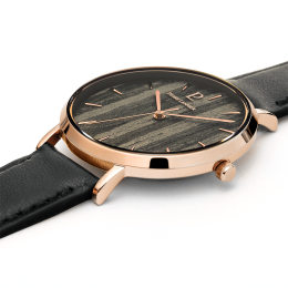 PIERRE LANNIER NATURE NOIR DORÉ ROSE CUIR 018P993