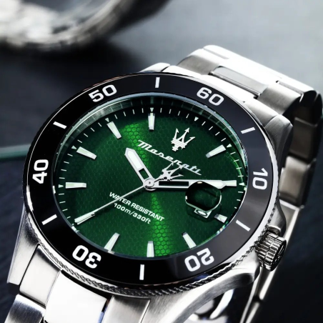 Montre Homme MASERATI Competizione Acier Vert - R8853100038