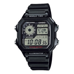 Casio - Montre H Sport & Technologie Noir - Ref AE-1200WH-1AVEF