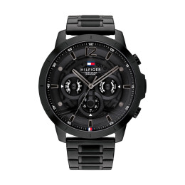 Montre Luca Homme - Boitier Acier Pvd Noir  - Bracelet Acier Pvd Noir - Ref 1710494