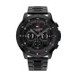 Montre Luca Homme - Boitier Acier Pvd Noir  - Bracelet Acier Pvd Noir - Ref 1710494