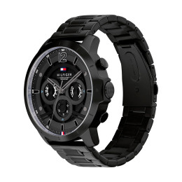 Montre Luca Homme - Boitier Acier Pvd Noir  - Bracelet Acier Pvd Noir - Ref 1710494