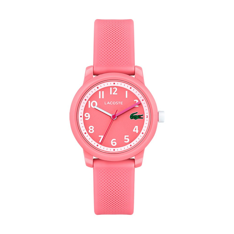 Montre Lacoste Mouvement Qtz Boitier Tr90 Rose Rond Cadran Rose Bracelet Silicone Rose - Ref 2030040