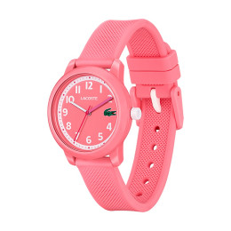 Montre Lacoste Mouvement Qtz Boitier Tr90 Rose Rond Cadran Rose Bracelet Silicone Rose - Ref 2030040