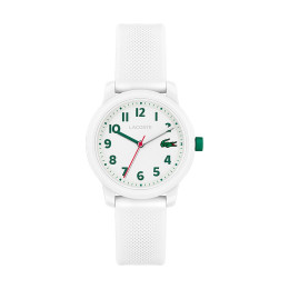 Montre 12.12 Kids Enfant - Boitier Résine Blanc - Bracelet Plastique Blanc - Ref 2030039