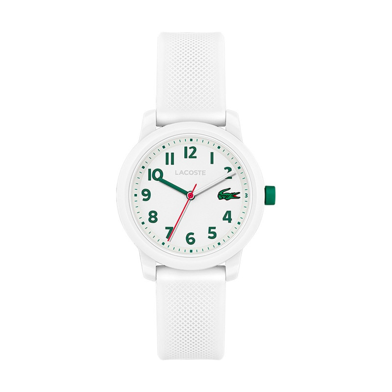 Montre 12.12 Kids Enfant - Boitier Résine Blanc - Bracelet Plastique Blanc - Ref 2030039