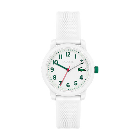 Montre 12.12 Kids Enfant - Boitier Résine Blanc - Bracelet Plastique Blanc - Ref 2030039