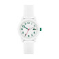 Montre 12.12 Kids Enfant - Boitier Résine Blanc - Bracelet Plastique Blanc - Ref 2030039