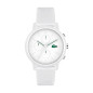 Montre Lacoste Chrono Homme - Boitier Résine Tr90 Blanc - Bracelet Silicone Blanc - Ref 2011246