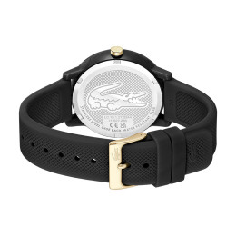 Montre 12.12 Homme - Boitier Résine Noir - Bracelet Plastique Noir - Ref 2011233