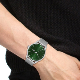Lacoste - Montre Vienna Homme - Boîtier Acier Argenté - Bracelet Acier Argenté - Ref 2011189