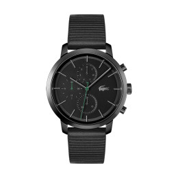 Montre Replay Homme - Boîtier Acier Noir - Bracelet Cuir Noir - Ref 2011177
