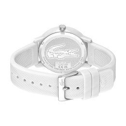 Lacoste - Montre Homme - Boitier Résine Blanc - Bracelet Plastique Blanc - Ref 2011169