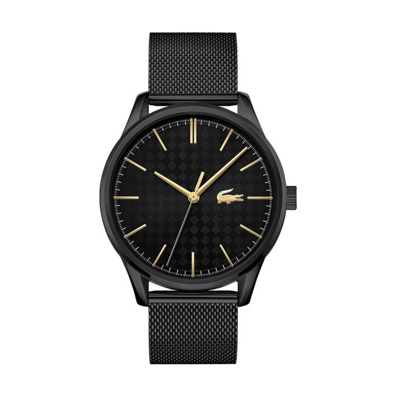 Lacoste - Montre Vienna Homme - Boitier Acier Noir - Bracelet Acier Noir - Ref 2011105