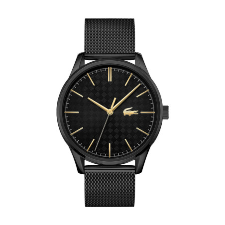 Lacoste - Montre Vienna Homme - Boitier Acier Noir - Bracelet Acier Noir - Ref 2011105