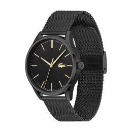 Lacoste - Montre Vienna Homme - Boitier Acier Noir - Bracelet Acier Noir - Ref 2011105