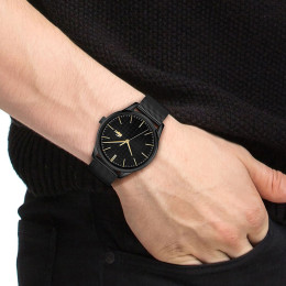 Lacoste - Montre Vienna Homme - Boitier Acier Noir - Bracelet Acier Noir - Ref 2011105