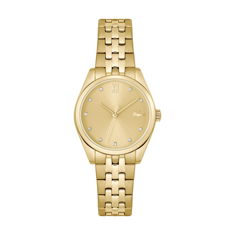 Lacoste - Montre Tuilerie Femme - Boitier Acier Pvd Doré - Bracelet Acier Pvd Doré - Ref 2001303