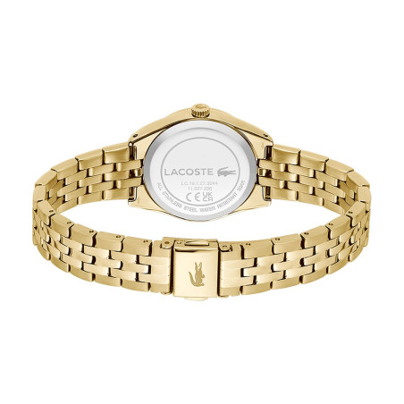 Lacoste - Montre Tuilerie Femme - Boitier Acier Pvd Doré - Bracelet Acier Pvd Doré - Ref 2001303