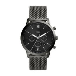 Fossil - Montre Neutra Chrono Homme - Boitier Acier Gunmétal - Bracelet Acier Anthracite - Ref FS5699