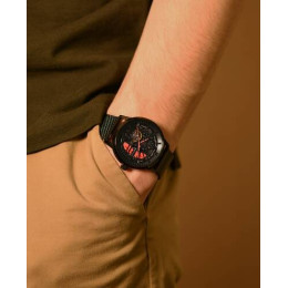 Pierre Lannier - Montre Automatique Paddock Homme - Bracelet Acier Pvd Noir - Ref 338A459