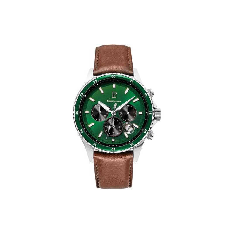 Pierre Lannier - Montre Homme Chronos Argenté Métal - Ref 227G164