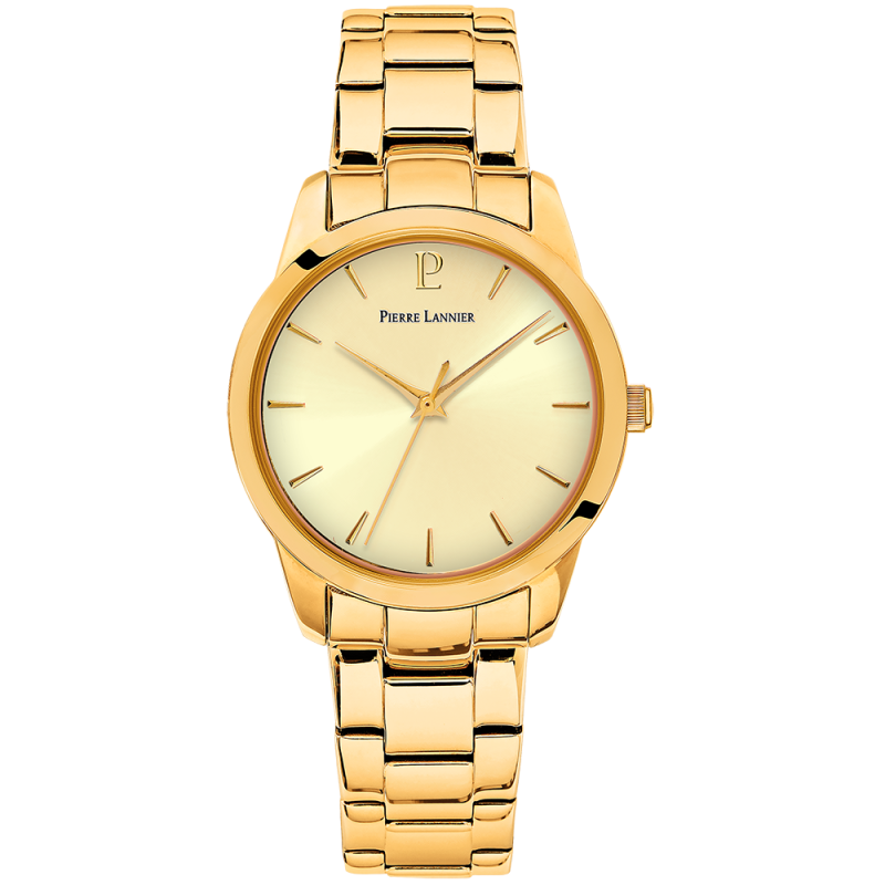 Pierre Lannier - Montre Femme Roxane Doré Métal - Ref 067M542