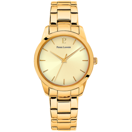 Pierre Lannier - Montre Femme Roxane Doré Métal - Ref 067M542