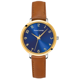Pierre Lannier - Montre Femme bracelet cuir marron - Ref 046H764