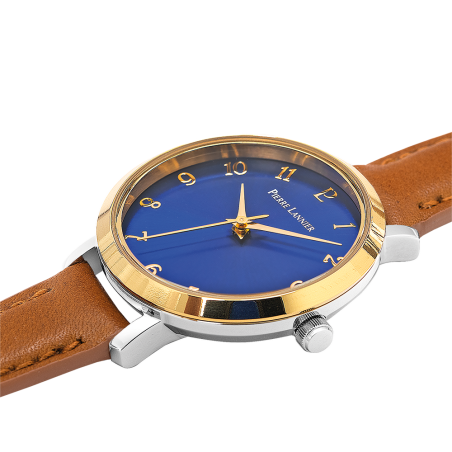 Pierre Lannier - Montre Femme bracelet cuir marron - Ref 046H764