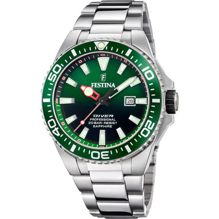 Festina - Montre Homme Acier cadran vert - Ref F20663/2