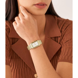 Fossil - Montre Raquel Femme - Boitier Acier Pvd Doré - Bracelet Acier Pvd Doré - Ref ES5220