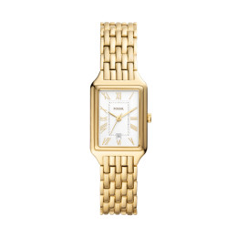 Fossil - Montre Raquel Femme - Boitier Acier Pvd Doré - Bracelet Acier Pvd Doré - Ref ES5220