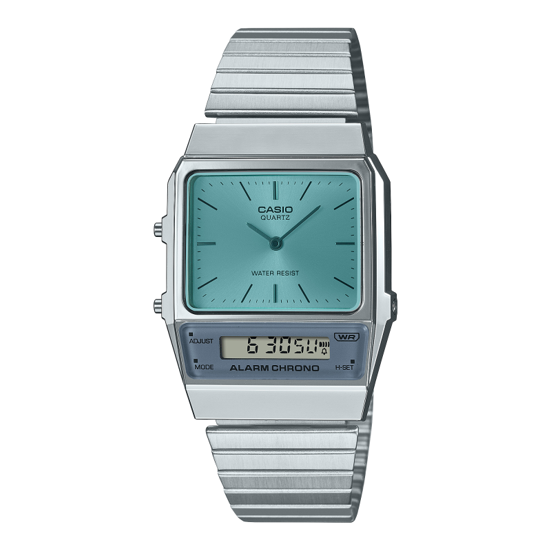 Casio - Montre Homme Digital Acier Inoxydable - Ref AQ-800EC-2AEF