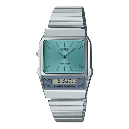 Casio - Montre Homme Digital Acier Inoxydable - Ref AQ-800EC-2AEF
