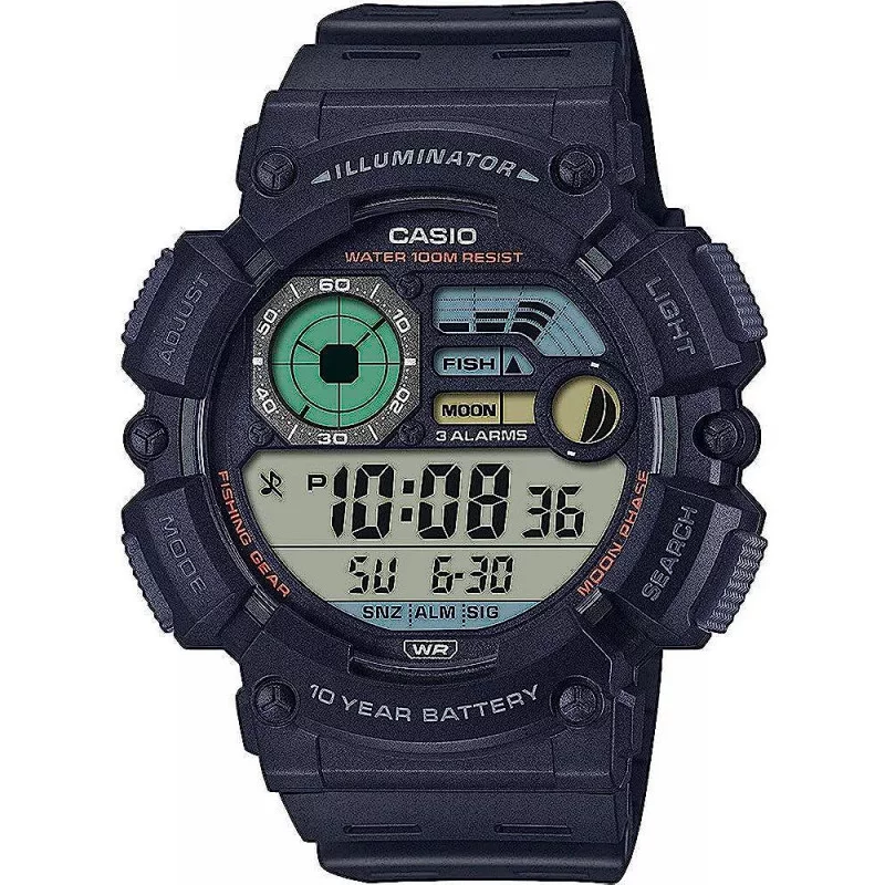 Casio - Montre Collection Homme Résine Noir - Ref WS-1500H-1AVEF