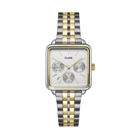 Cluse - Montre Femme  La Tétragone acier bicolore - ref CW13803
