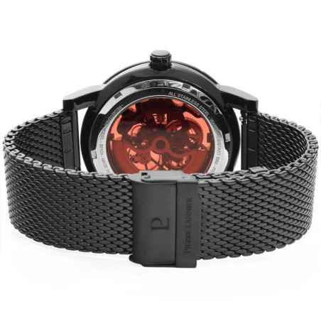 Montre Automatic Homme - Boitier Acier Noir - Bracelet Acier Noir - Ref 321C438