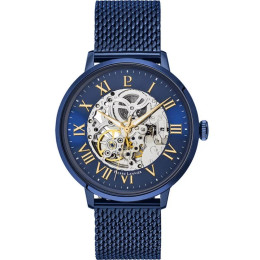 Montre Automatic Homme - Boitier Acier Bleu - Bracelet Acier Bleu - Ref 318B468