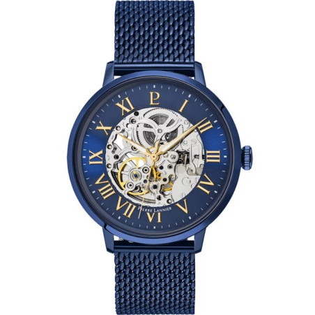 Montre Automatic Homme - Boitier Acier Bleu - Bracelet Acier Bleu - Ref 318B468